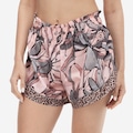 Short Farm Rio Nylon Banana Vivo Refletivo Feminino ROSA CLA/CINZA CLA
