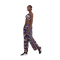 Calça Farm Nylon Banana Inverno Feminino AZUL ESC/MARROM