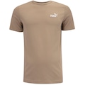Camiseta Básica Puma Logo Pequena - Masculina MARROM