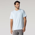 Camiseta Básica Puma Logo Pequena - Masculina AZUL/BRANCO