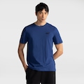 Camiseta Básica Puma Logo Pequena - Masculina AZUL/PRETO