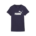 Camiseta Feminina Puma Manga Curta Essentials NO 1 Logo Tee S AZUL ESCURO