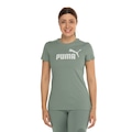 Camiseta Feminina Puma Manga Curta Essentials NO 1 Logo Tee S VERDE
