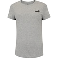 Camiseta Feminina Puma Manga Curta Essentials Small NO 1 Logo Tee CINZA