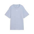 Camiseta Feminina Puma Manga Curta Ess Relaxed Tee AZUL/BRANCO