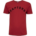 Camiseta do Toronto Raptors NBA Masculina Estampada N795A VERMELHO