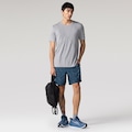 Camiseta ASICS Seamless Respirável Masculina CINZA MESCLA