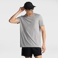 Opção de cor CINZA CLARO de Camiseta ASICS Seamless Respirável Masculina