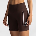 Opção de cor MARROM ESCURO de Bermuda Asics Yokohama Reta ASICS Feminina