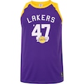 Camiseta Regata do Los Angeles Lakers NBA Masculina Banksh N1108 ROXO