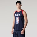 Camiseta Regata NBA Masculina Bankshot Logo N1110 AZUL ESCURO