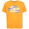 Camiseta do Los Angeles Lakers NBA Tape N1114 Juvenil AMARELO