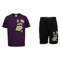 Conjunto do Los Angeles Lakers NBA Juvenil N1124 e N1129 Camiseta + Bermuda ROXO