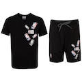Conjunto Infantil NBA Logom Camiseta + Bermuda PRETO