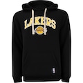 Blusão do Los Angeles Lakers NBA Masculino com Capuz Canguru N0644 PRETO