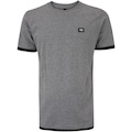 Camiseta NBA Masculina Manga Curta Rubber N0134 CINZA MESCLA