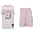 Conjunto Jordan Nike Infantil Camiseta + Bermuda Jersey 23 SP25 BRANCO