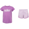 Conjunto Infantil Nike Essential Tempo Girls Camiseta + Short ROXO