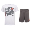 Conjunto Infantil Nike On The Move Boys Camiseta + Bermuda BRANCO