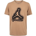 Camiseta Jordan Nike MP Airbrushed Juvenil MARROM CLARO