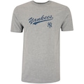 Camiseta do New York Yankees MLB New Era Masculina Hip Hop Origens CINZA MESCLA