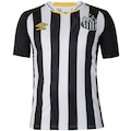 Camisa do Santos II 25 Torcedor Umbro Masculina PRETO/BRANCO
