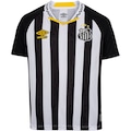 Camisa do Santos II 25 Torcedor Umbro Juvenil PRETO/BRANCO