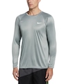 Camiseta Masculina Nike Manga Longa Heather UV Hydroguard VERDE