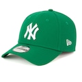 Boné do New York Yankees Aba Curva New Era MLB Snapback 940 Basic KGR Adulto VERDE