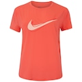 Camiseta Feminina Nike Manga Curta One Swsh HBR ROSA CLARO