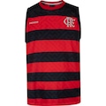 Camiseta Regata do Flamengo Braziline Masculina Nos PRETO/VERMELHO