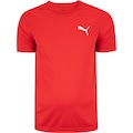 Camiseta Puma Manga Curta Ess Small Logo Poly - Masculina VERMELHO
