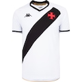 Camisa do Vasco da Gama II 25 Torcedor Masculina Kappa BRANCO/PRETO
