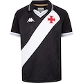 Camisa do Vasco da Gama I 25/26 Torcedor Kappa Infantil BRANCO/PRETO