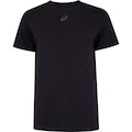 Camiseta ASICS Meia Malha Small Logo Masculina PRETO
