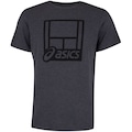 Camiseta ASICS Estampa Masculina CINZA ESC MESCLA