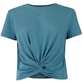 Camiseta Nike One Classic Cropped Feminina AZUL ESCURO