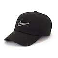 Boné Aba Curva Nike Club Swoosh Strapback Adulto PRETO