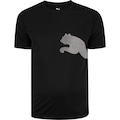 Camiseta Masculina Puma Manga Curta Tad Big Logo PRETO