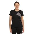 Camiseta Feminina Manga Curta Puma Tad Big Logo Jersey PRETO