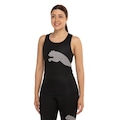 Camiseta Regata Feminina Puma Tad Big Logo PRETO