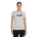 Camiseta Puma Ess No.1 Logo Feminina CINZA