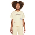 Camiseta Nike Sportswear Seasonal Story Juvenil OFF WHITE