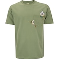 Camiseta Masculina HD Manga Curta Bolso Jungle 9548A VERDE