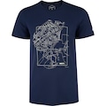 Camiseta ASICS Estampada Masculina AZUL ESCURO