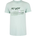 Camiseta ASICS Estampada Masculina VERDE CLARO