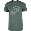 Camiseta ASICS Estampa Treino Masculina VERDE ESCURO