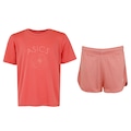 Conjunto Infantil ASICS Camiseta + Short ROSA/ROSA CLA