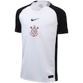 Camisa do Corinthians I 25/26 Torcedor Pro Nike Juvenil BRANCO/PRETO