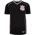 Camisa do Corinthians Gola V Torcedor Coimbra Masculina PRETO